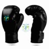 Black Kick Gloves with Tatla Impex logo Premium Kickboxing Gloves for Training Durable Black Kick Gloves for MMA & Boxing High-Quality Combat Gloves by Tatla Impex