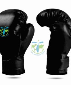 Black Kick Gloves with Tatla Impex logo Premium Kickboxing Gloves for Training Durable Black Kick Gloves for MMA & Boxing High-Quality Combat Gloves by Tatla Impex
